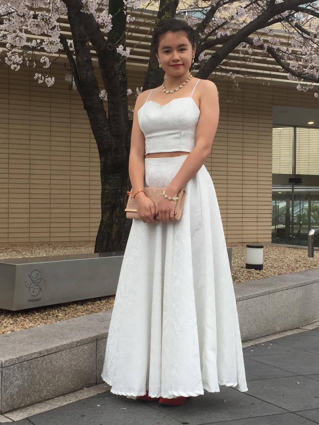 bespoke prom dress by Noemie Jouas