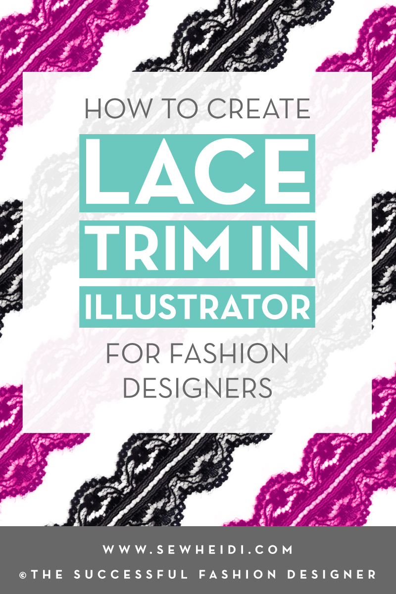 How to Create a Lace Trim Pattern Brush in Illustrator: The Successful Fashion Designer by {Sew Heidi}