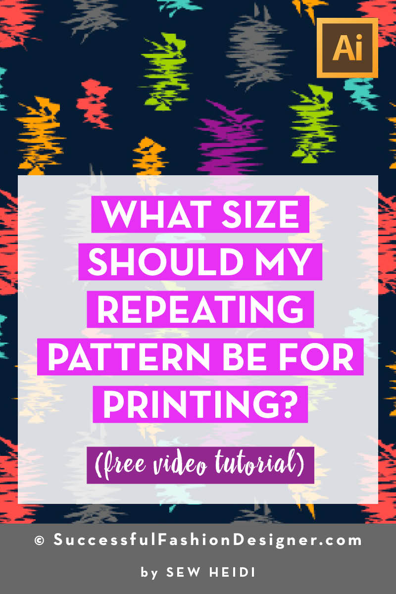 What Size Should a Repeating Pattern Be for Printing?