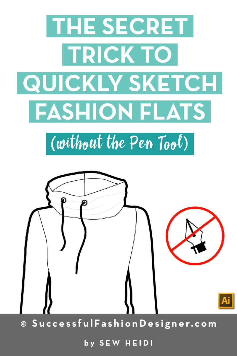 How to Sketch Fashion Flats in Illustrator (without the Pen Tool)