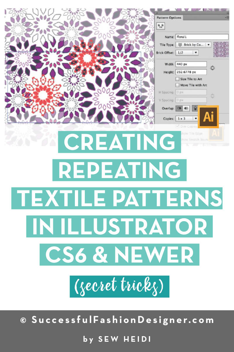 Creating Repeating Textile Patterns in Illustrator Cs6 & Newer