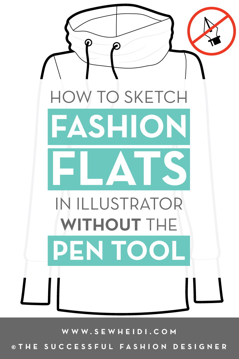 Sketch Fashion Flats in Illustrator without the Pen Tool Tutorial by {Sew Heidi}