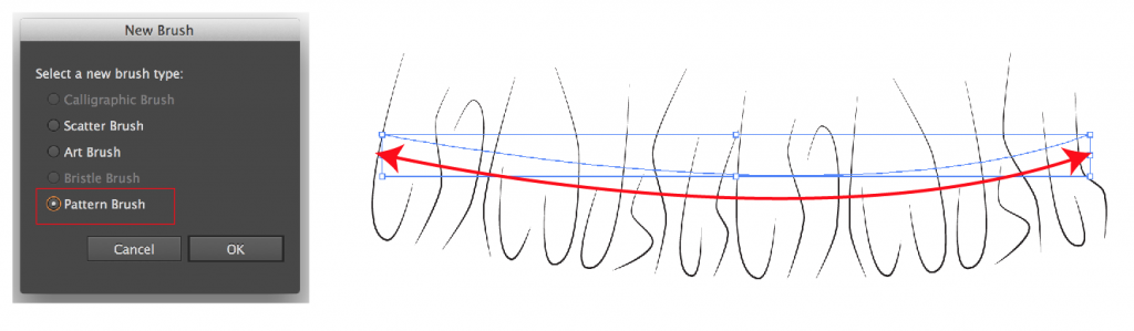 Illustrator Simple Ruffle Pattern Brush