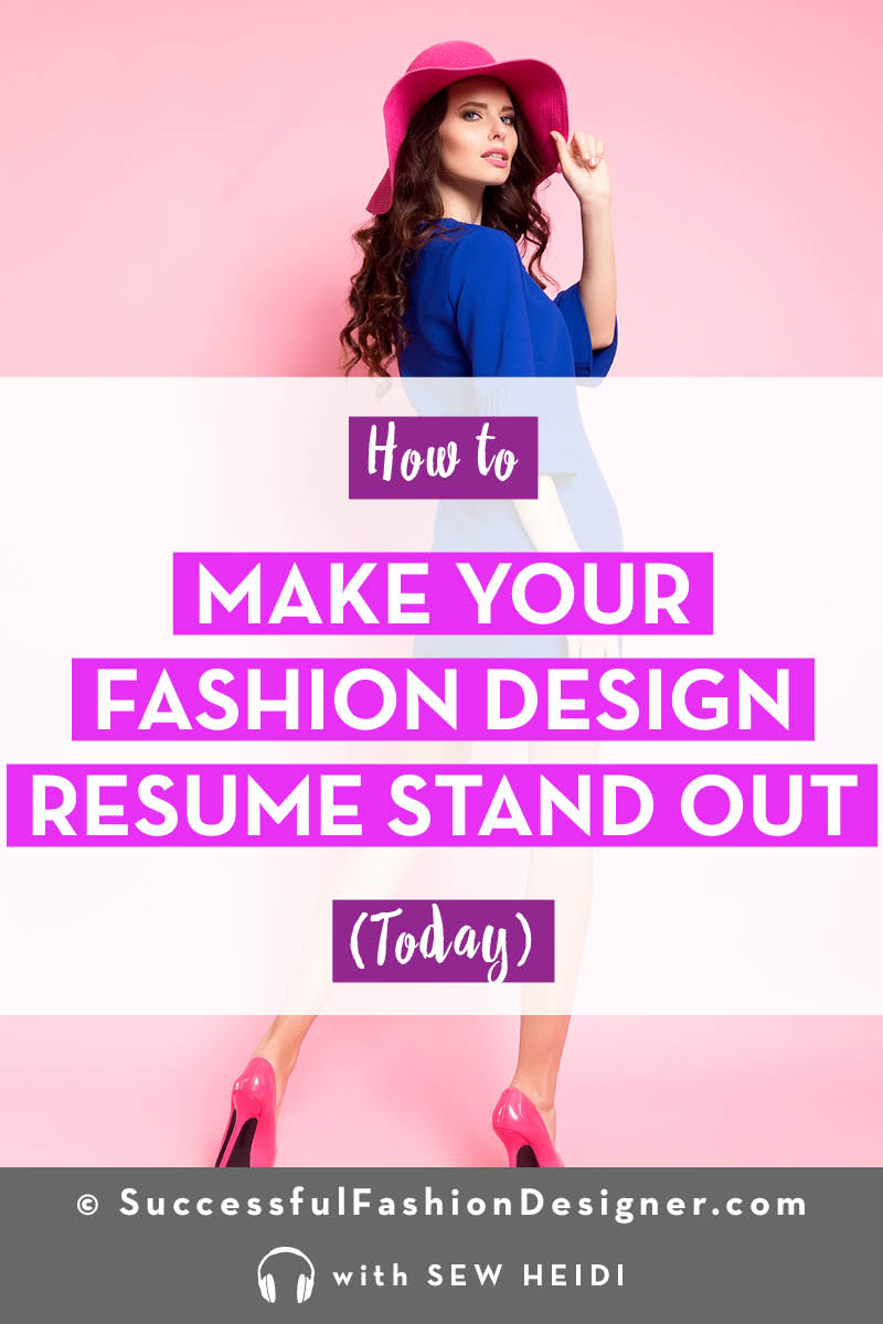 Fashion Designer Resume Advice