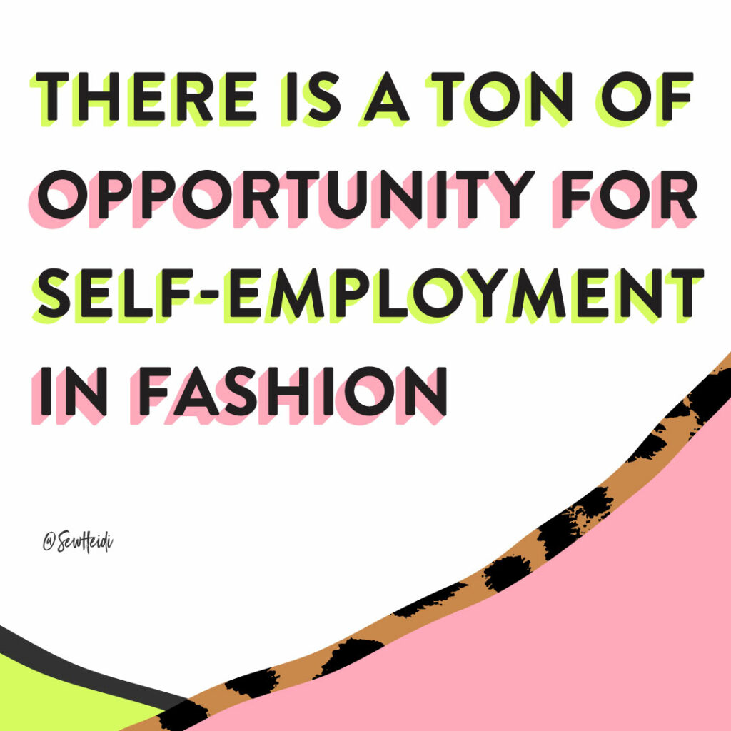 Is there opportunity for self-employment as a fashion designer?