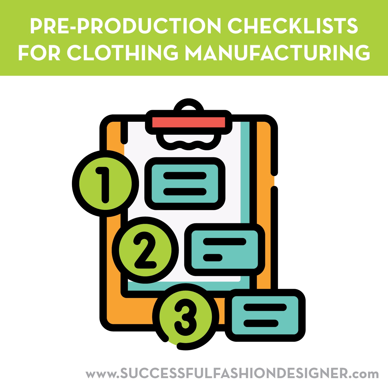 sew heidi pre production checkilsts for clothing manufacturing